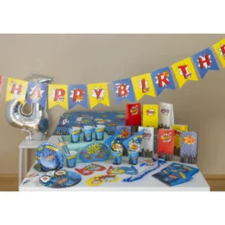 Kartonkilautanen Let's Party 8 kpl 18 cm Supersankari