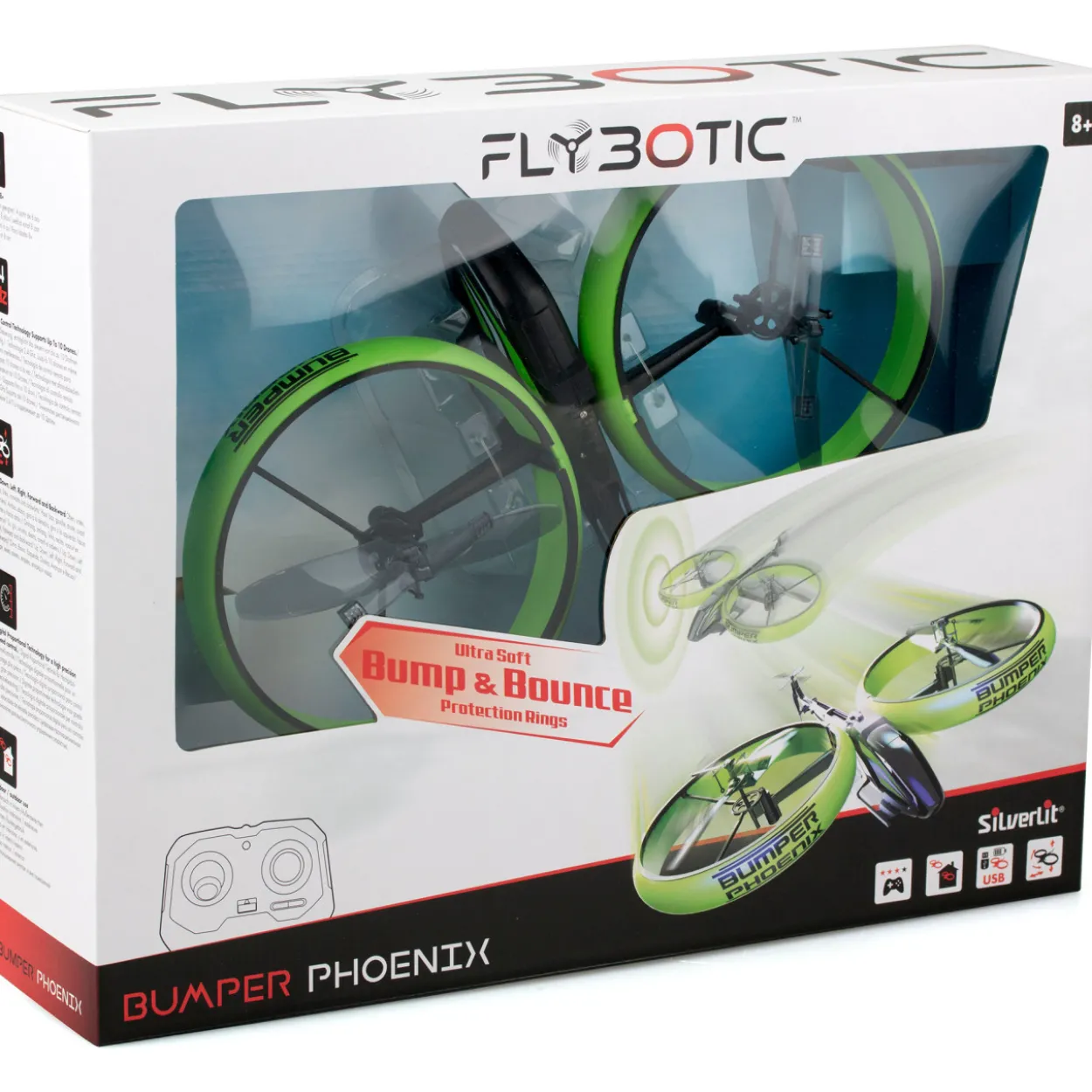 Kauko-ohjattava helikopteri Silverlit Flybotic Bumper Phoenix