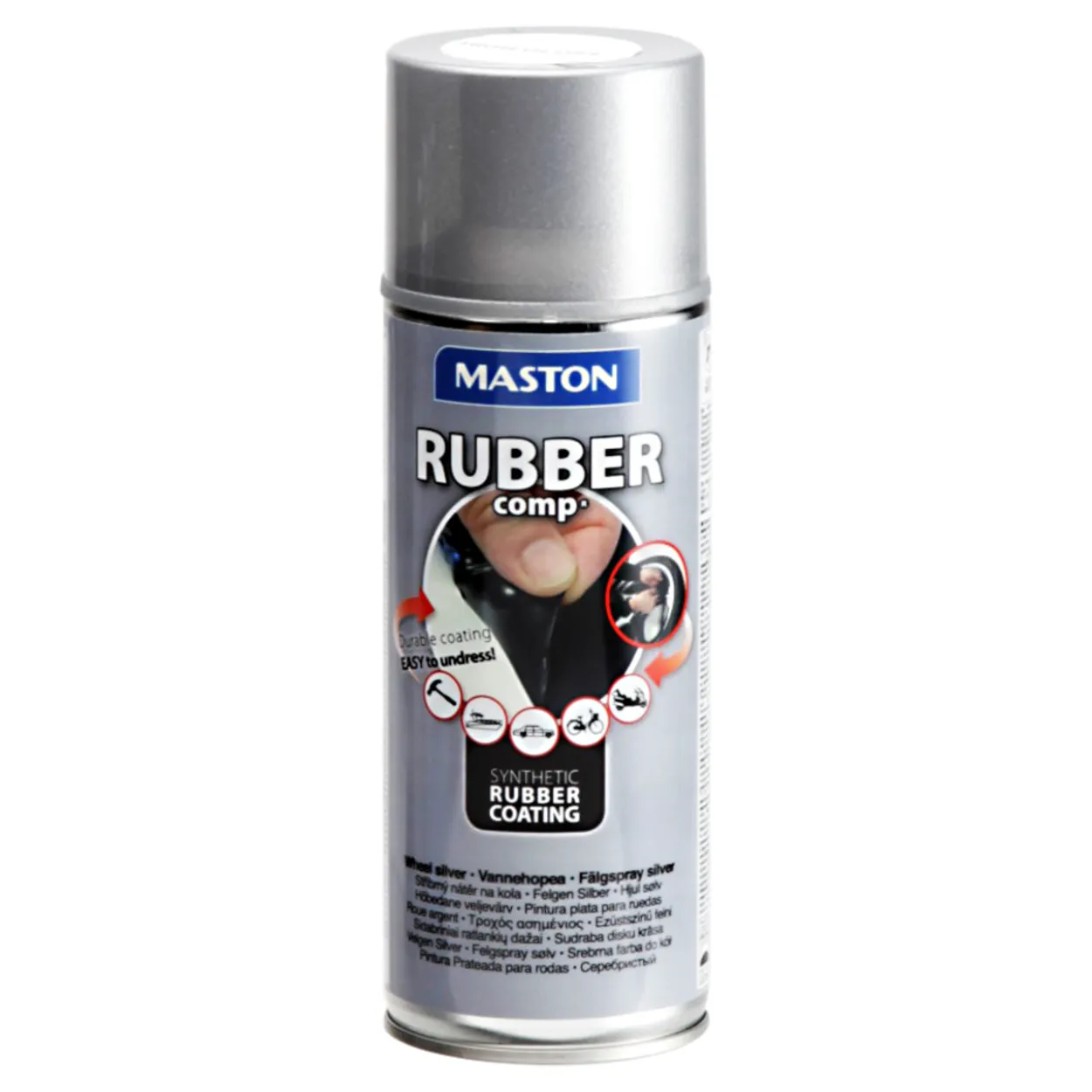 Kumipinnoitespray RUBBERcomp vannehopea 400 ml
