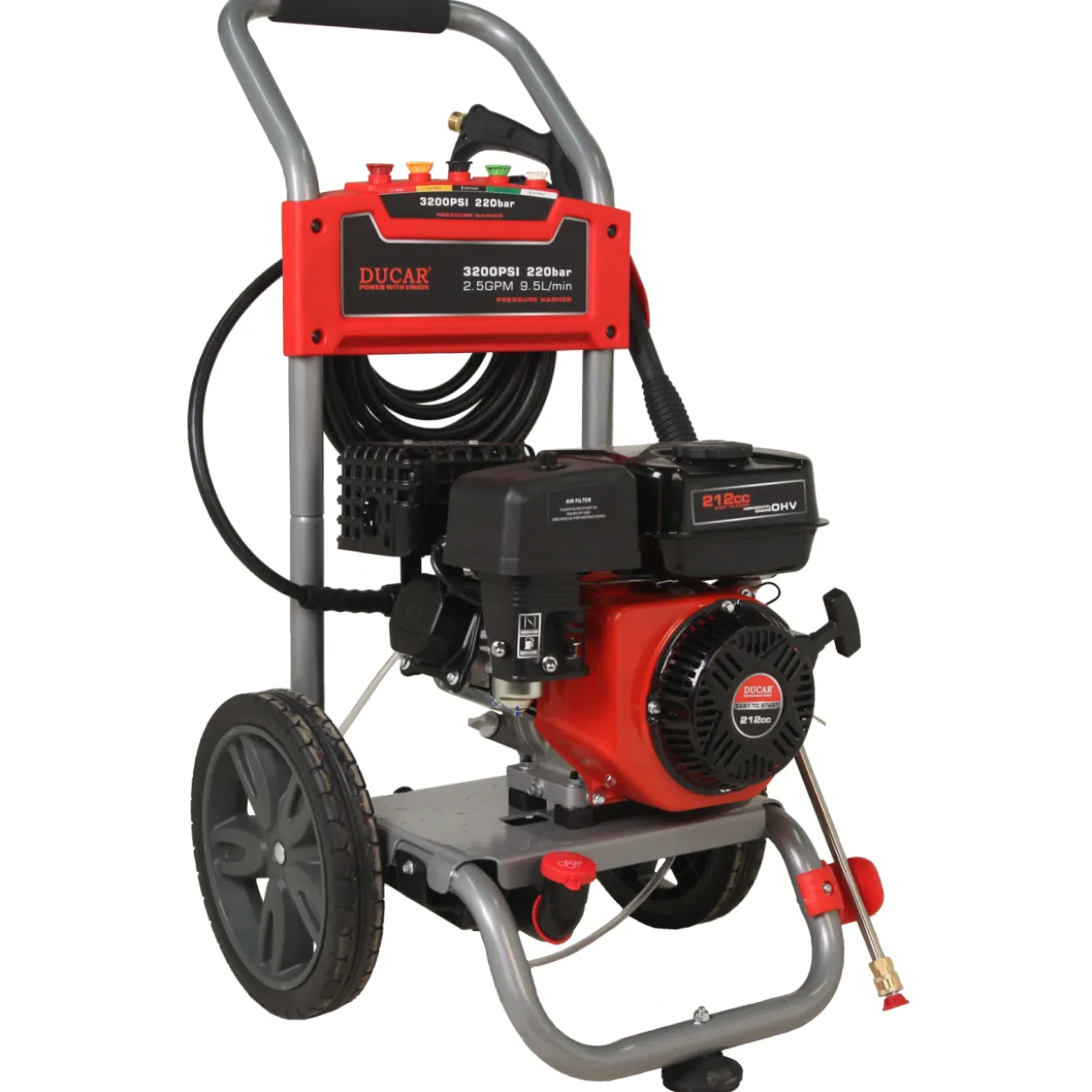 Polttomoottori painepesuri Ducar DGPW3200H 228 bar imevä