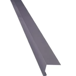 Päätypelti Keraplast, 40+40 mm, 90° tummanharmaa 1,25 m + PC-täytesoiro