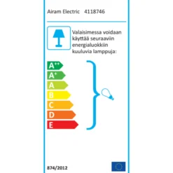 Seinävalaisin Airam Sund Double IP44 2xGU10 GLC ANT
