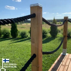 Terassin köysikaide Patio Terassit, 2 m, ruskea