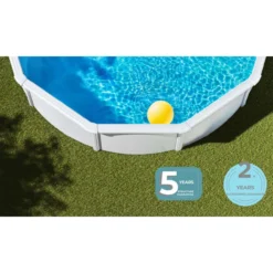 Uima-allas Gre by Swim & Fun Ø550 x 120 cm pyöreä, valkoinen