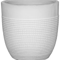 Ulkoruukku Parco Rib 35 cm valkoinen